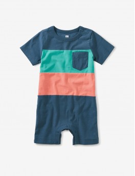 Ekose Düğmeli Bebek Tulum