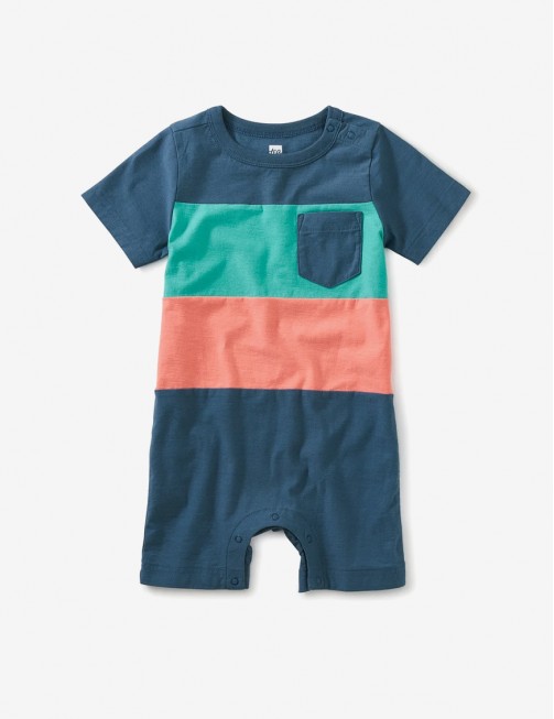 Ekose Düğmeli Bebek Tulum